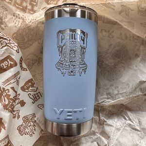 YETI PA store grand opening liberty bell engraved 20oz tumbler Big Sky Blue